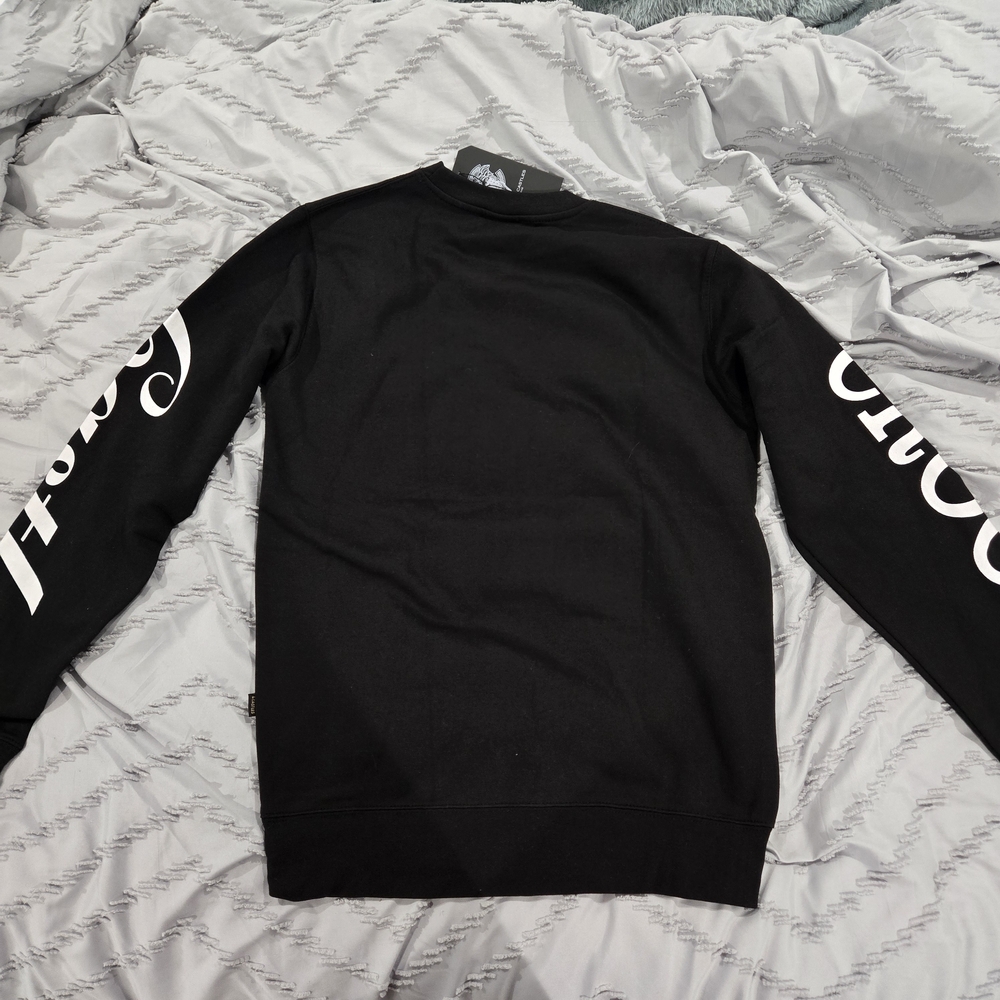 Crooks & Castles Black and Red Graphic Crewneck Sweatshirt - Picture 2 of 6